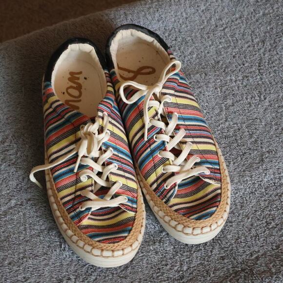 Sam Edelman Multicolor Striped Sneakers - Picture 9 of 11